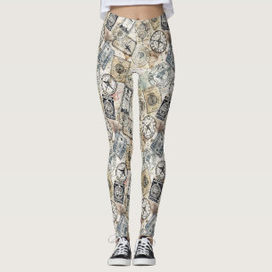 Rustoord Stempel Reispatroon (4) Leggings