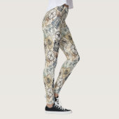 Rustoord Stempel Reispatroon (4) Leggings (Rechts)