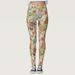 Rustoord Stempel Reispatroon (5) Leggings