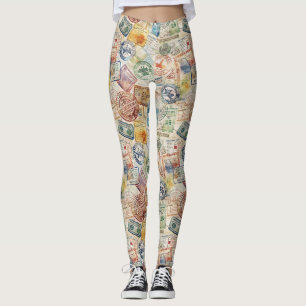 Rustoord Stempel Reispatroon (6) Leggings