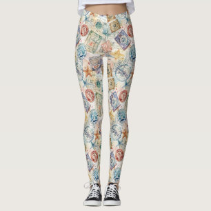Rustoord Stempel Reispatroon (7) Leggings
