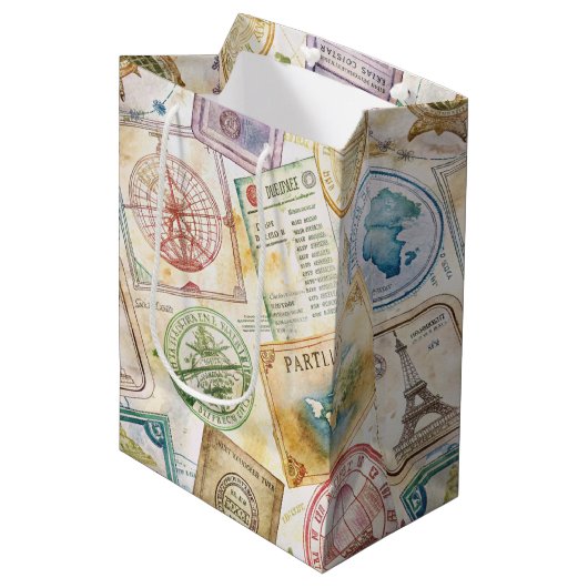 Rustoord Stempel Reispatroon (8) Medium Cadeauzakje (Voorkant Gekanteld)