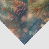 Rustoord Vakantiemuis in Winterhoed Decoupage Tissuepapier (Detail)