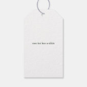 Rustoord Waterverf Dennenbos Logo Aangepast Cadeaulabel (Achterkant)