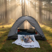 Rustoord Waterverf Elandhol Custom fleece deken