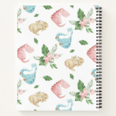 Rustoord waterverf leuke dinosaurus gepersonalisee notitieboek (Achterkant)