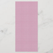 Rustoord waterverf stoffige roos & burgundy bruilo menu (Achterkant)
