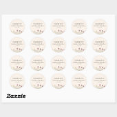 Rustoord Wildbloem Baby Borrel Bedankt Stickers (Vel)