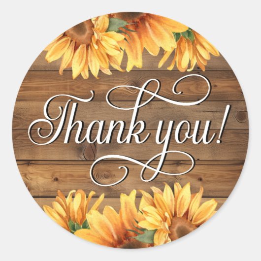 Rustoord Zonnekruid Dank je! Sticker (Voorkant)