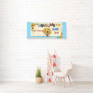 Rustoord Zonneschilderdocent Klaslokaal Welkom Spandoek