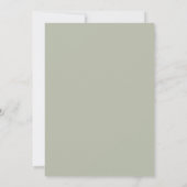 Rustoordennen Kruiden Groene Witte Pompoen Bruilof Kaart (Achterkant)