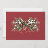 Rustoordennenappel Kerst Foto Kerstkaart Kaart (Achterkant)