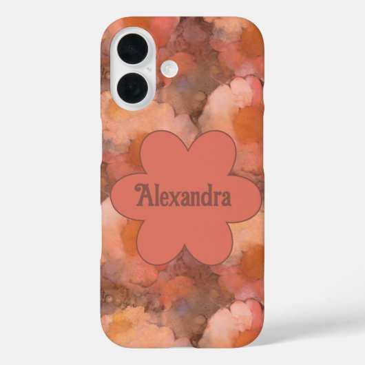 Rustoordig Waterverf Madeliefje Bloemmotief Case-Mate iPhone Case (Achterkant)