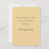 Rustoordig Waterverf Modern Kerstboom Vakantie Notitiekaartje (Achterkant)