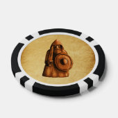 Rustoordige Viking Poker Chips (Enkel)