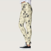 Rustoordruk Bladerenpatroon – Herfst Botanisch 7 Leggings (Links)