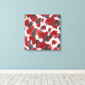 Rustoordruk van winterdieren in waterverf canvas afdruk (Insitu (Houten vloer))