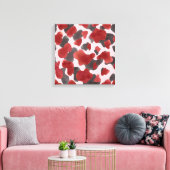 Rustoordruk van winterdieren in waterverf canvas afdruk (Insitu (Woonkamer))