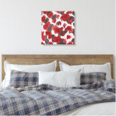 Rustoordruk van winterdieren in waterverf canvas afdruk (Insitu (Slaapkamer))