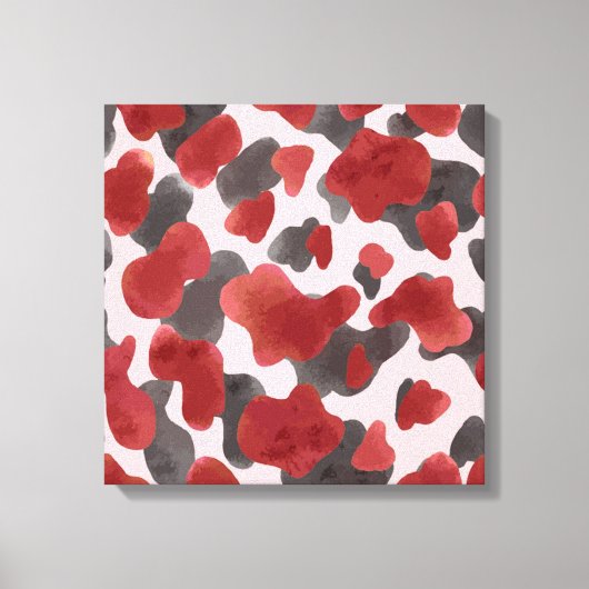 Rustoordruk van winterdieren in waterverf canvas afdruk (Voorkant)