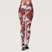 Rustoordruk van winterdieren in waterverf leggings (Achterkant)