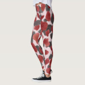 Rustoordruk van winterdieren in waterverf leggings (Links)