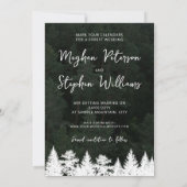 Rustoplaten Huwelijk en Kerstboom Vormige Trouwkaa Save The Date (Achterkant)