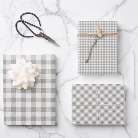 Rustoque Buffalo Plaid Rutpatroon Inpakpapier Vel (Voorkant)