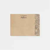 Rustoque Kraft Bomen Illustratie Persoonlijk Post-it® Notes (Voorkant)