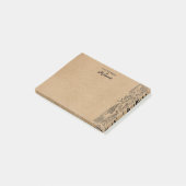 Rustoque Kraft Bomen Illustratie Persoonlijk Post-it® Notes (Schuin)