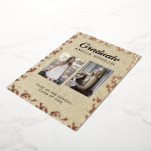 Rustoque Rococo Afstudeerfoto Collage Afstuderen Folie Uitnodiging (Gedraaid)