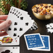 Rustplaats 400m Links Wegbord Pokerkaarten (Insitu)