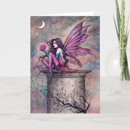 Rustplek Fee Fantasie Kunst door Molly Harrison Kaart (Voorkant)