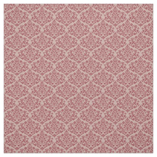 Rustrood damast stof (Swatch)