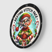 Ruststeek gezicht grote klok (Hoek)