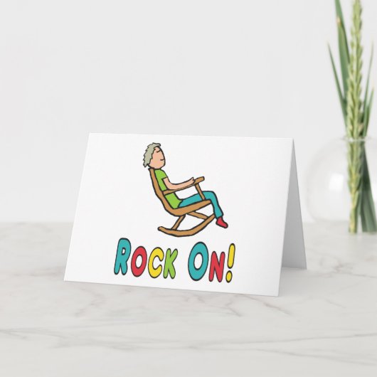 Ruststoel voor pensionering kaart (Voorkant)