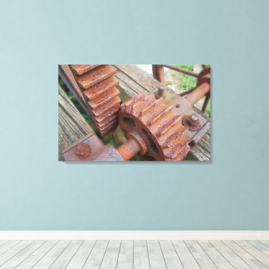 Rusttandwielen Canvas Afdruk (Insitu (Houten vloer))