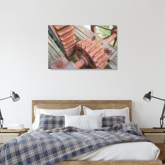Rusttandwielen Canvas Afdruk (Insitu (Slaapkamer))