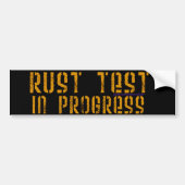 Rusttest Bumpersticker (Voorkant)
