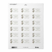 Rustwaterverf Herten Vakantie Retouradres Etiket (Full Sheet)