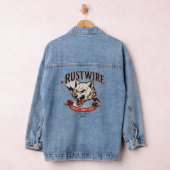 Rustwire Wolf Schedel T-Shirt Denim Jacket (Hangar)