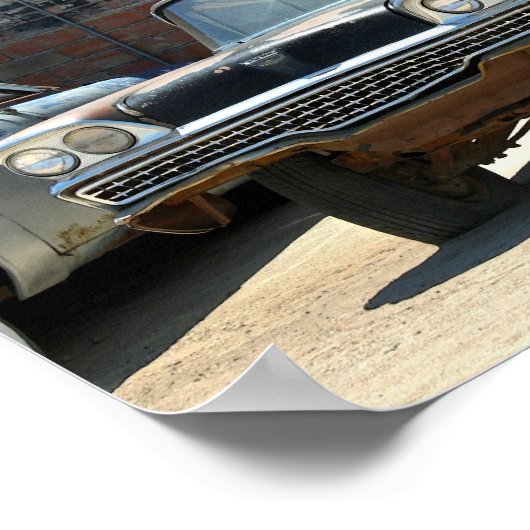Rusty 1959 Classic Two-door auto Poster (Hoek)