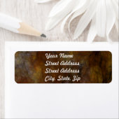 Rusty Abstract Fractal Return Address Sticker (Insitu)