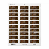 Rusty Abstract Fractal Return Address Sticker (Full Sheet)