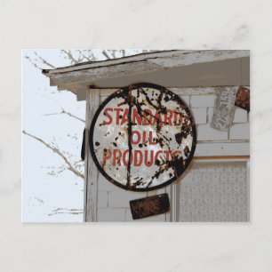 Rusty Adverteren op Route 66 Briefkaart