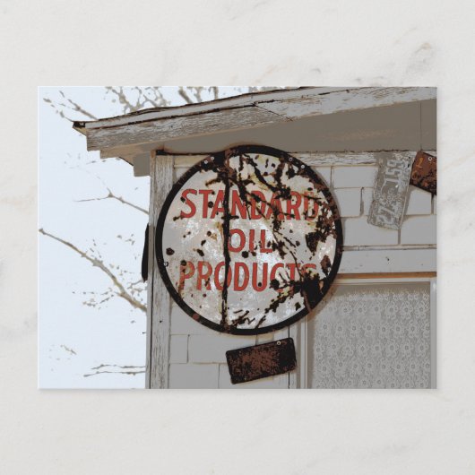 Rusty Adverteren op Route 66 Briefkaart (Voorkant)