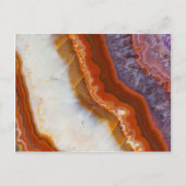 Rusty Amethyst Agate Briefkaart (Voorkant)