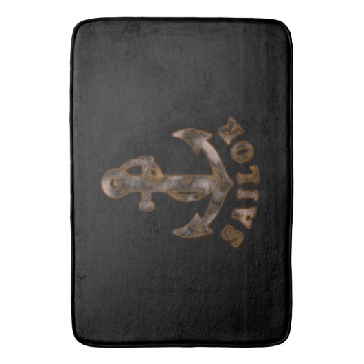 Rusty Anchor Badmat (Voorkant Verticaal)