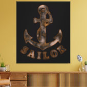 Rusty Anchor Canvas Afdruk (Insitu (Woonkamer))