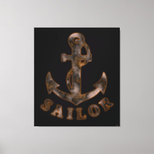Rusty Anchor Canvas Afdruk